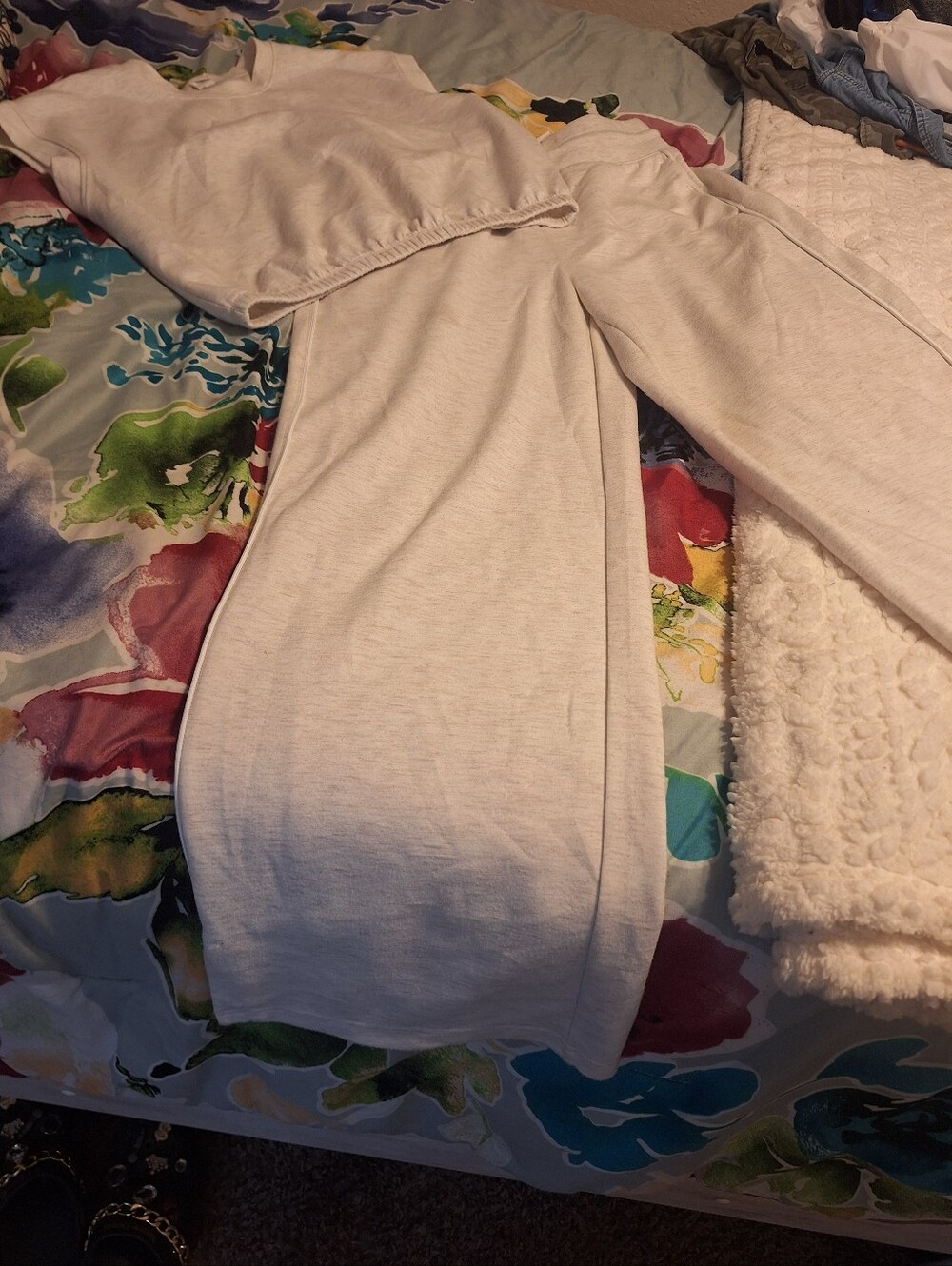 Neutral Beige Cozy Lounge Set - Soft Knit Top & Pants. Nordstram Rack